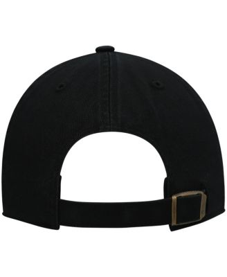 Men's '47 Black Baltimore Orioles Logo Cooperstown Collection Clean Up Adjustable Hat