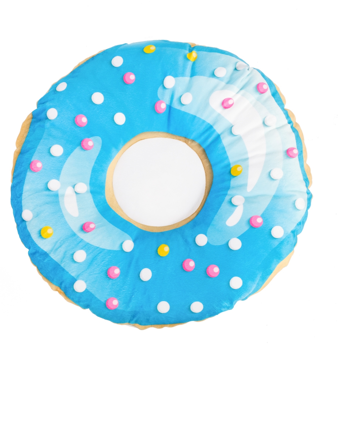 3D Print Donut Pet Bed, 35" - Sky Blue Dot Sprinkle