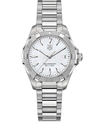 TAG Heuer Women's Swiss Aquaracer Stainless Steel Bracelet Watch 32mm WAY1312.BA0915