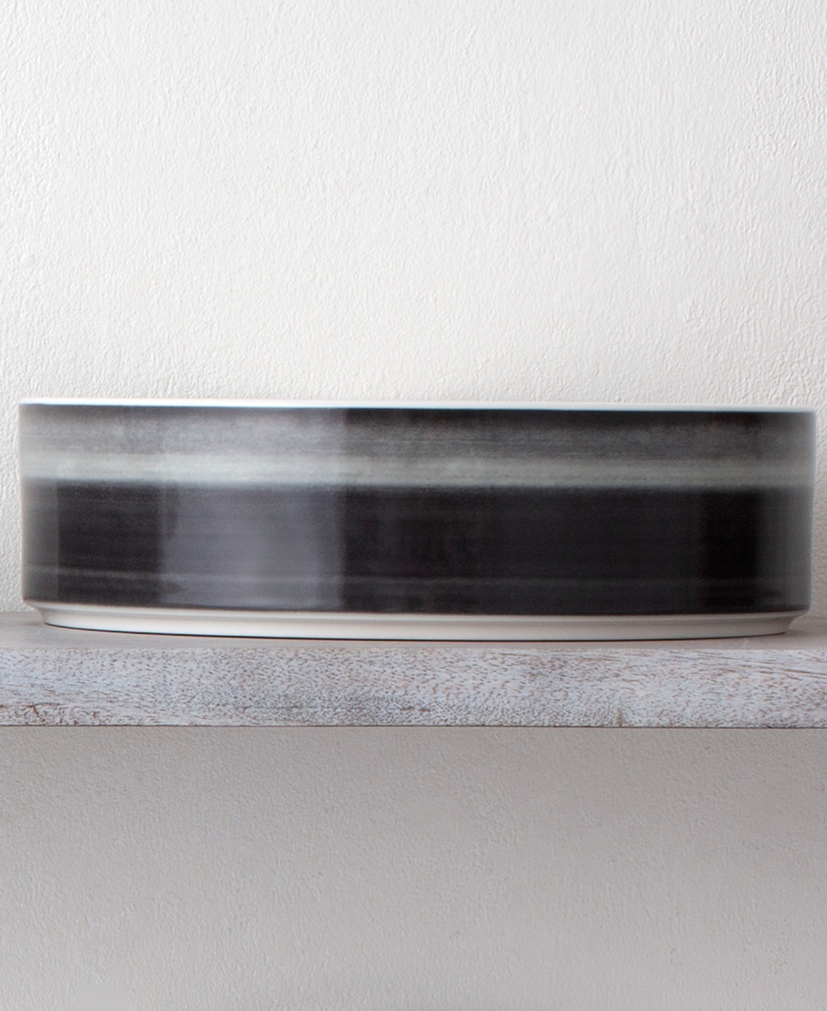 Noritake Colorstax Ombre Stax 10" Serving Bowl In Black