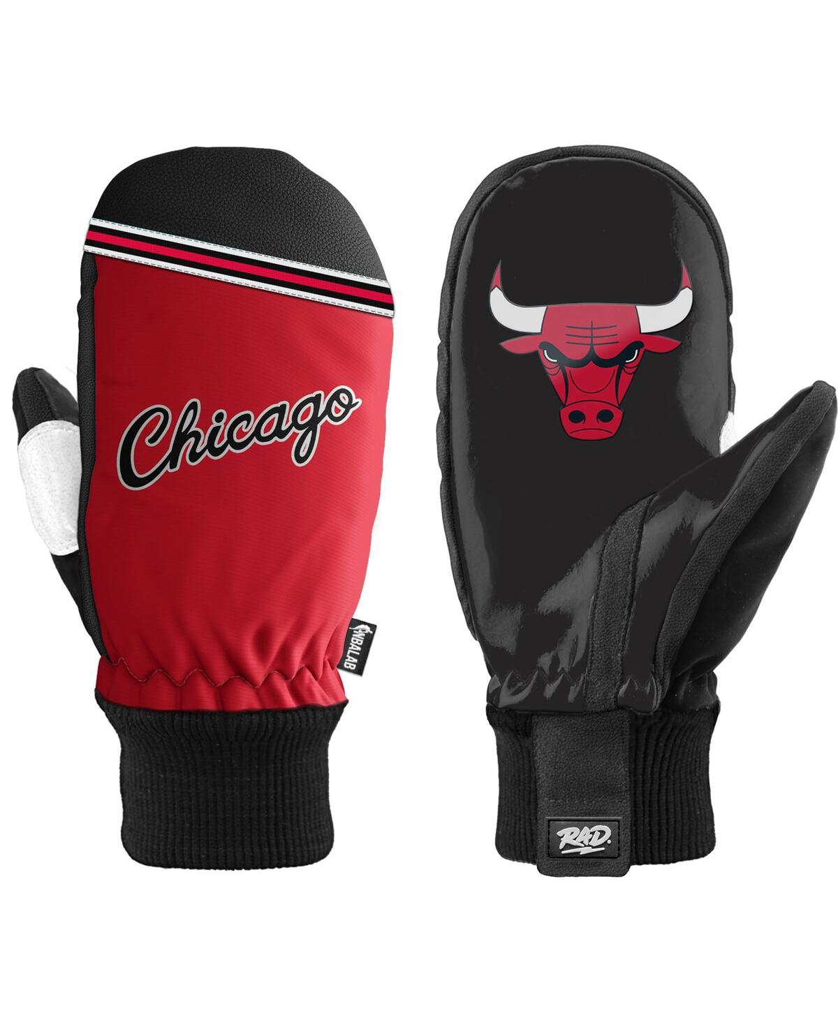 Rad Gloves Men's And Women's Chicago Bulls Classic Snow Mittens In Black,red