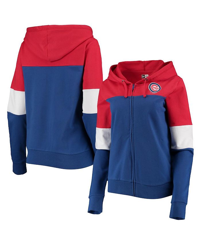 Women's Heathered Charcoal/Royal Chicago Cubs Plus Size Colorblock