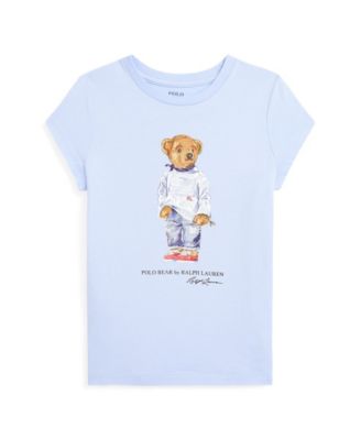 Little Girls Polo Bear Jersey T-shirt