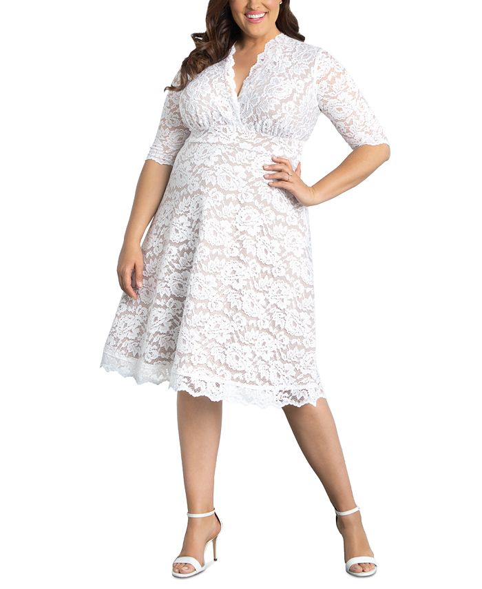 Kiyonna Plus Size Belle Lace Dress And Reviews Dresses Plus Sizes Macys