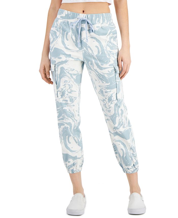 Tinseltown Juniors' Printed Utility Jogger Pants Macy's