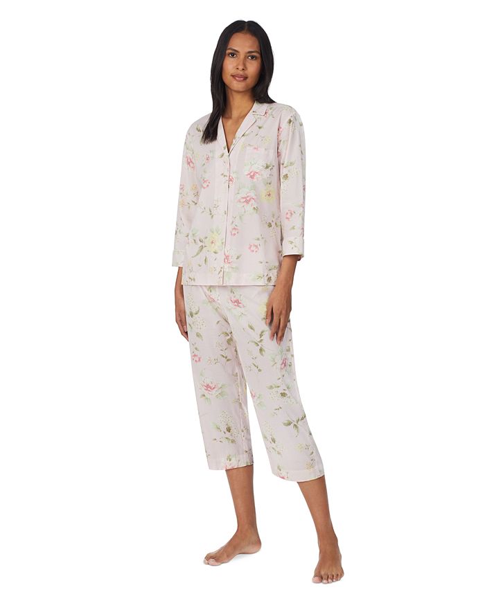 Macaron Fun - Women's Stretch Capri Pajama Set