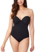 Womens Slimming Bodysuit Black Shapewear Dress With BuLifter And