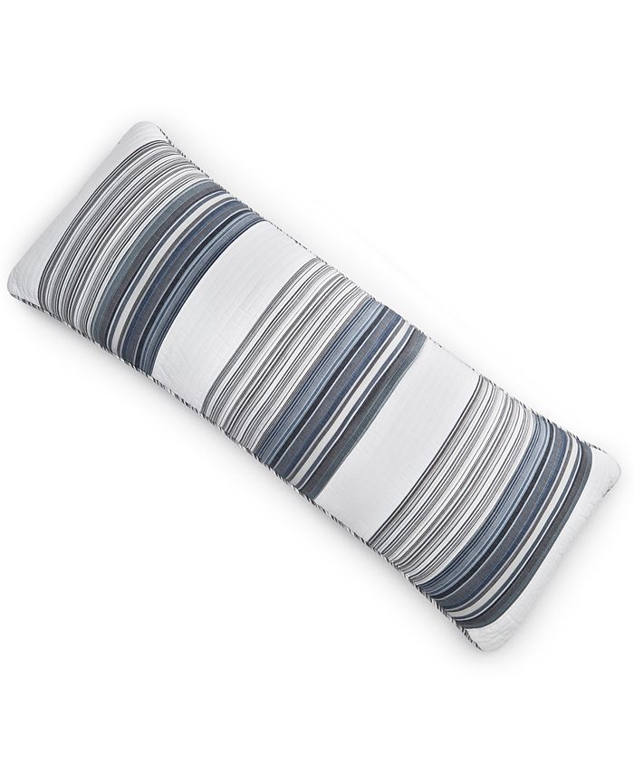 Martha Stewart Collection Yarn Dye Lumbar Decorative Pillow, 14" x 36