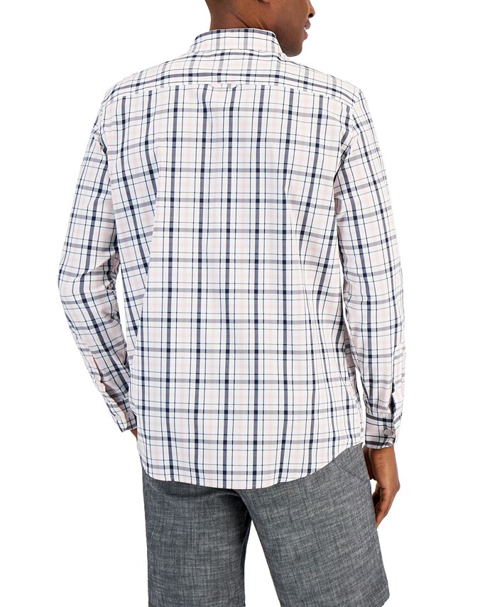 Club Room Men's RegularFit Gingham Check Shirt, Created for Macy's