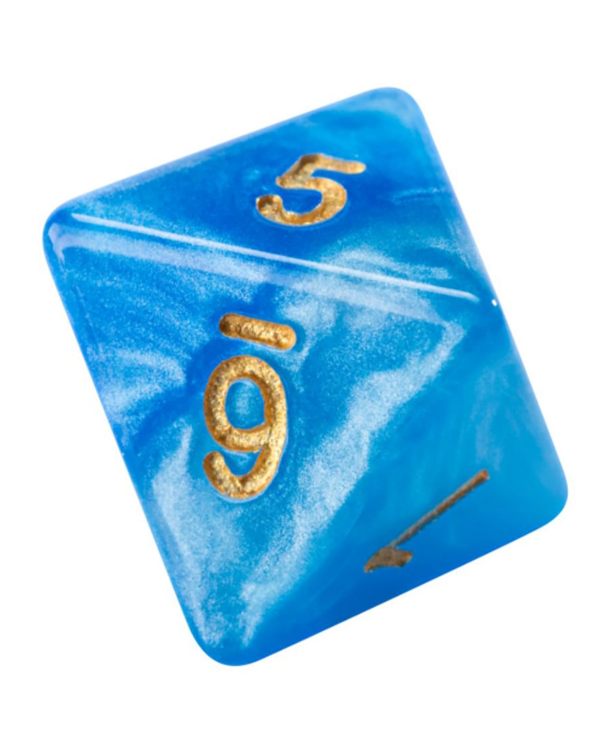 Shop Flat River Group Sky Current Halfsies Dice Layered Dice With Upgraded Dice Case, 7 Piece In Multi