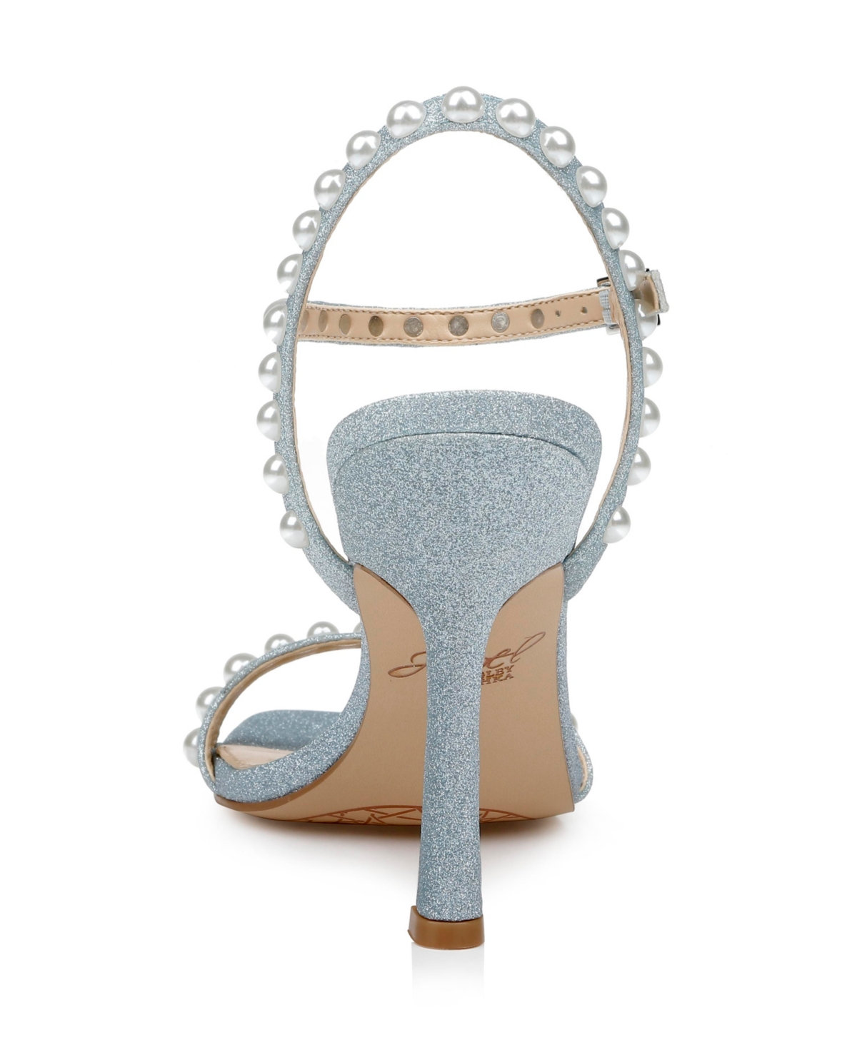Jewel Badgley Mischka Women's Damaris Pearl Embellished Stiletto Evening Sandals