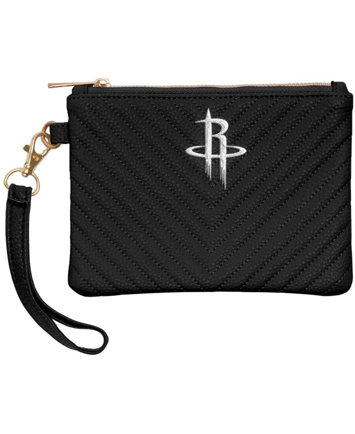 Women's Houston Rockets Penny Leather Wristlet - Black