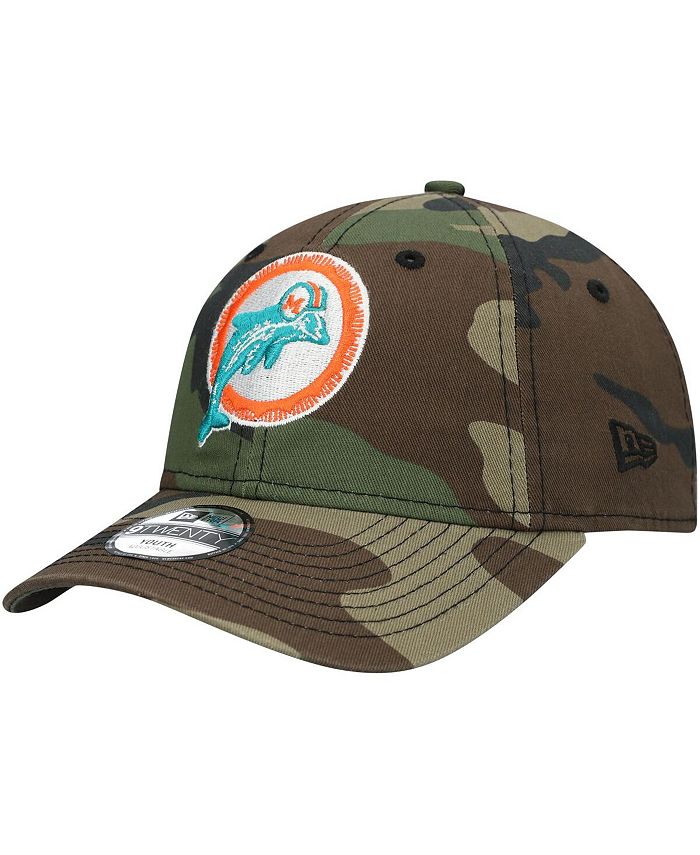 Men's Miami Dolphins New Era Camo Team Core Classic 2.0 9TWENTY Adjustable  Hat