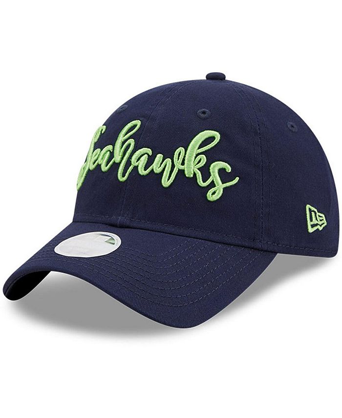 New Era Youth Girls College Navy Seattle Seahawks Script 9Twenty Adjustable  Hat - Macy's