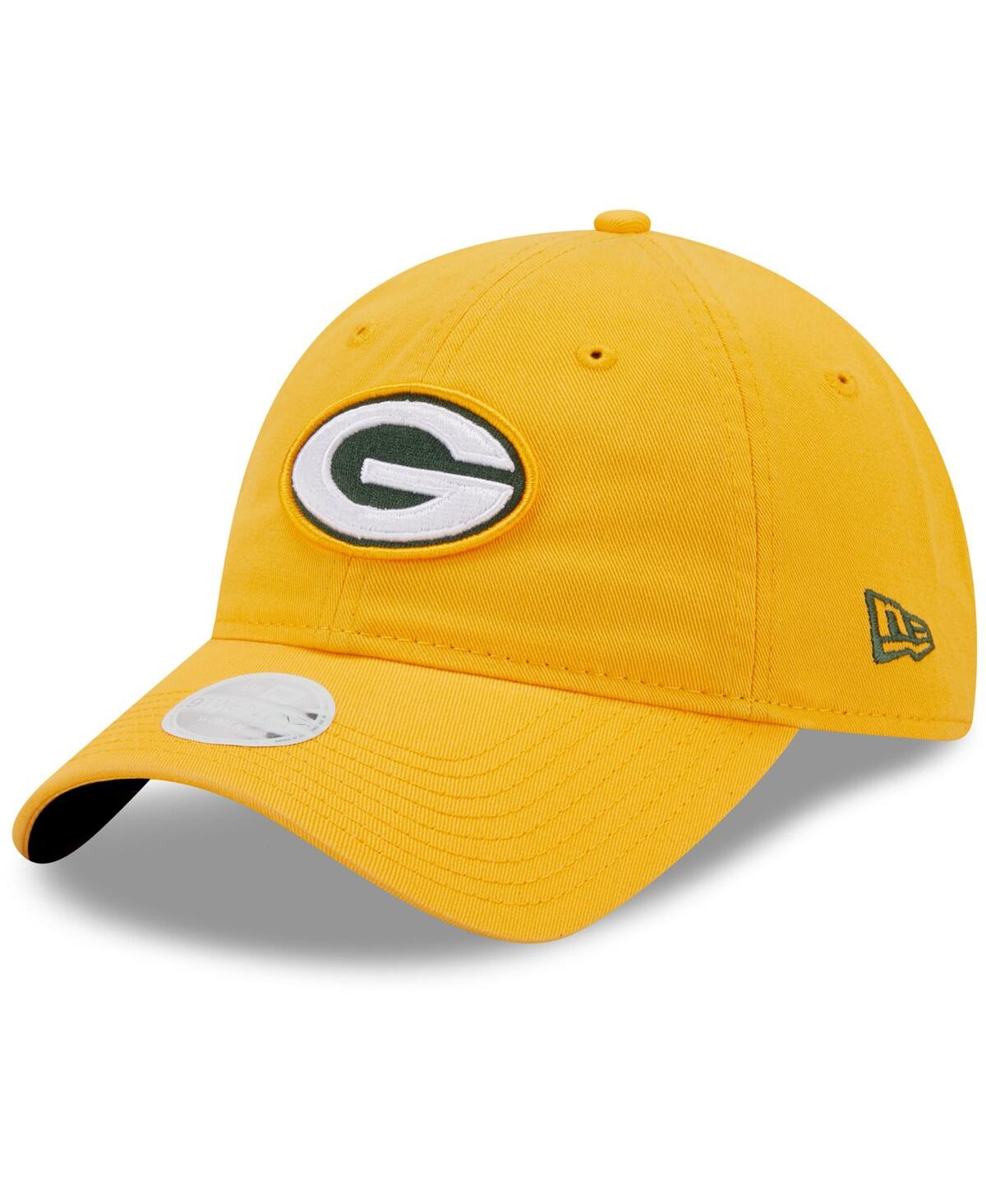 Women's New EraGreen Bay Packers Core Classic 2.0 9Twenty Adjustable Hat - Gold