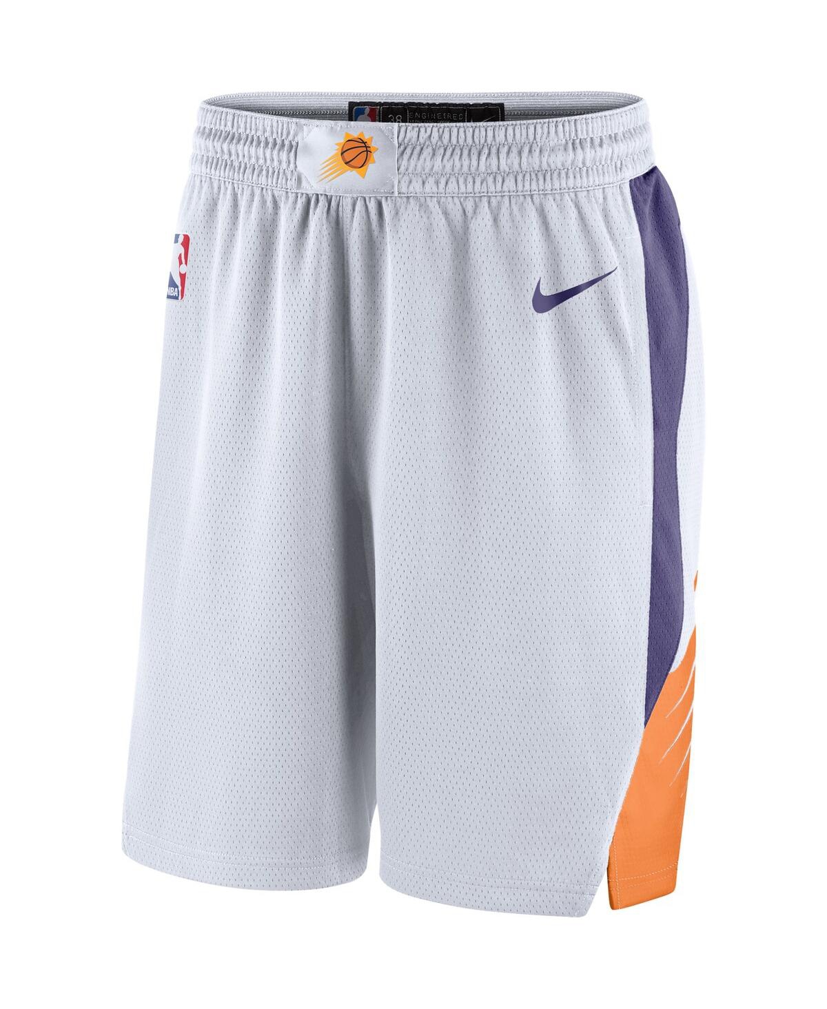 Shop Nike Men's  White And Purple Phoenix Suns 2020/21 Association Edition Performance Swingman Shorts In White,purple