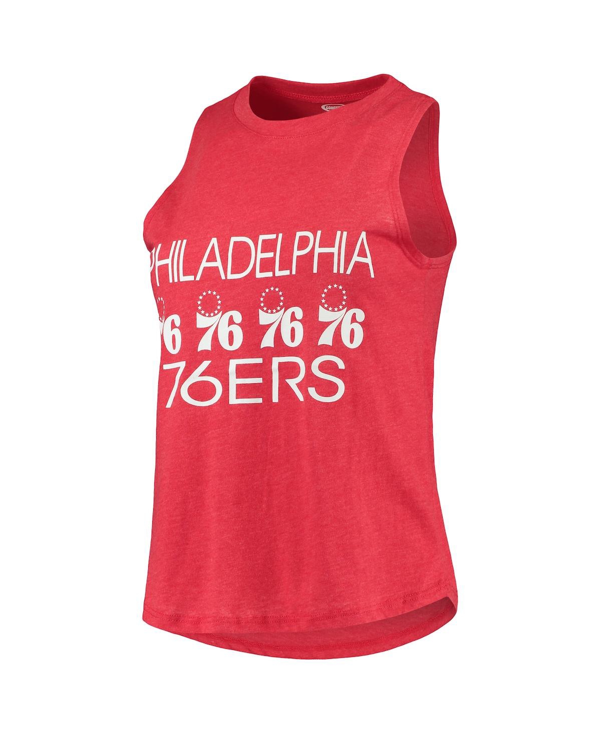 Concepts Sport Women's  Royal, Red Philadelphia 76ers Tank Top And Pants Sleep Set In Royal,red