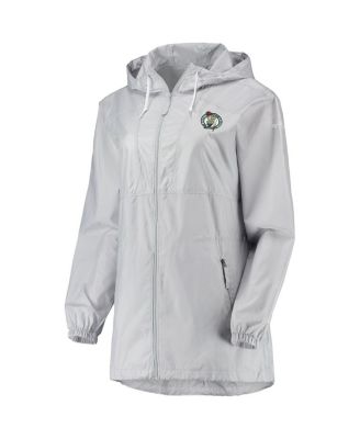 Women's Gray Boston Celtics Flashback Full-Zip Jacket