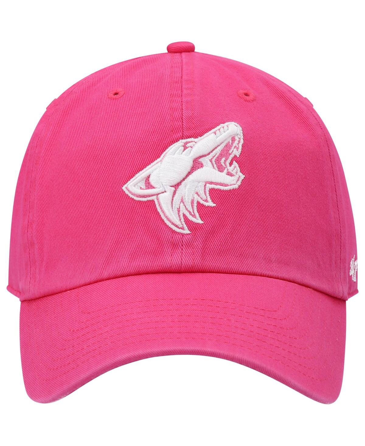 Men's '47Arizona Coyotes Clean Up Adjustable Hat - Pink