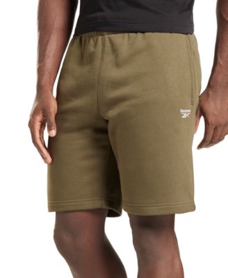 Fleece Shorts In Army Green 