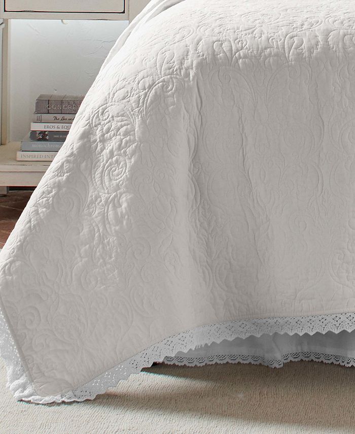 Laura Ashley Heirloom Crochet Quilt Set, Twin & Reviews Home Macy's