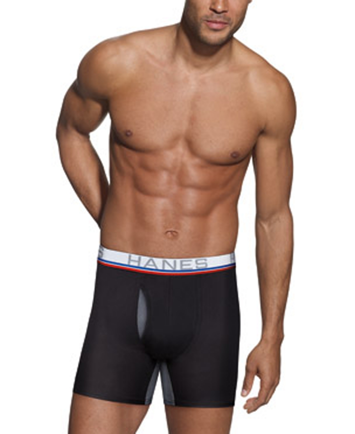 Shop Hanes Men's Ultimate 4pk. Sport Boxer Briefs In Black