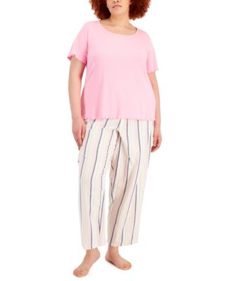 Photo 1 of SIZE 1X - Jenni Plus Size Cotton Pajama Pants, Created for Macy's