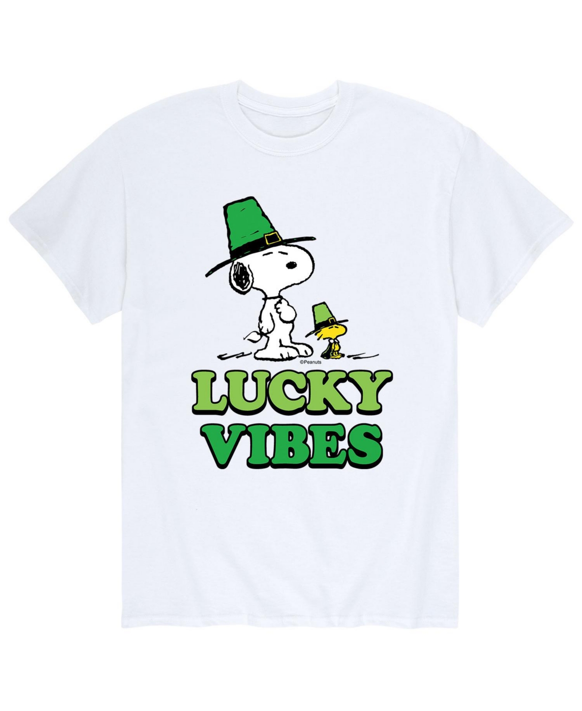 Men's Peanuts Lucky Vibes T-Shirt - White