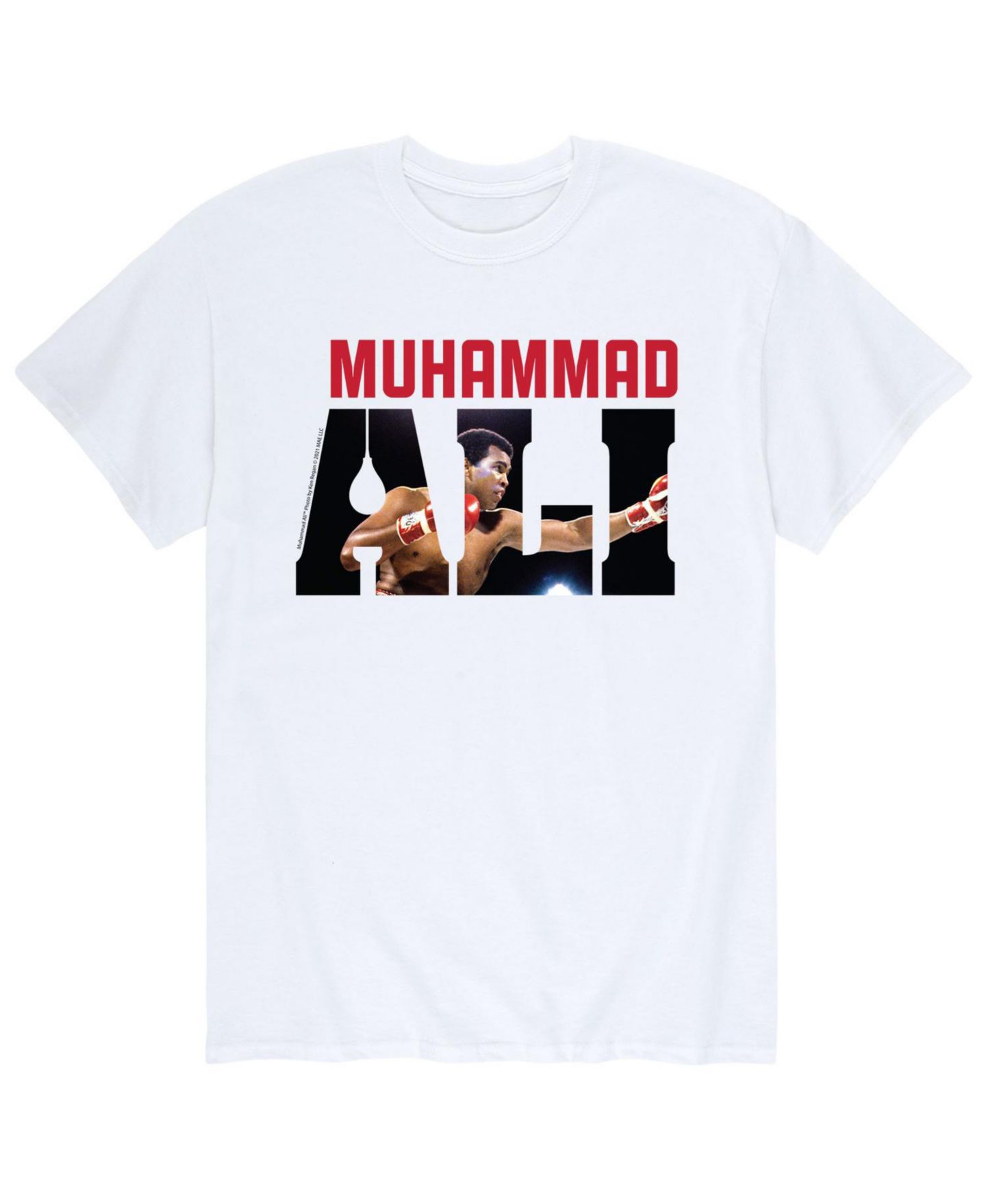 Мужская футболка AIRWAVES Muhammad Ali Name Fill, цвет: Белый — фото 1