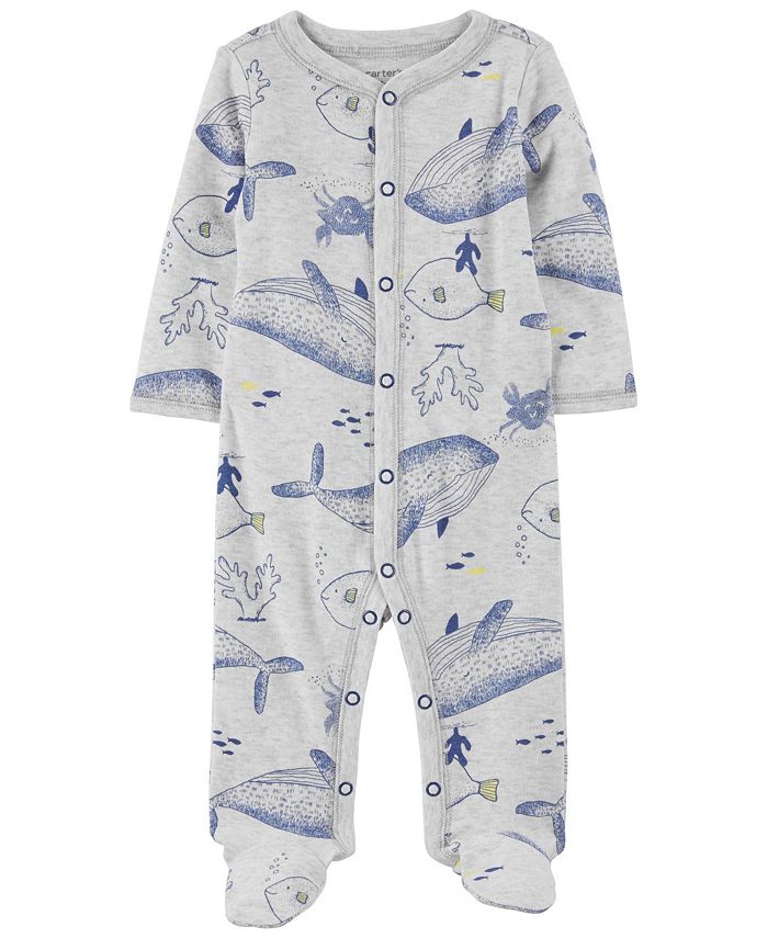 Carters zipper footie with outlet snap