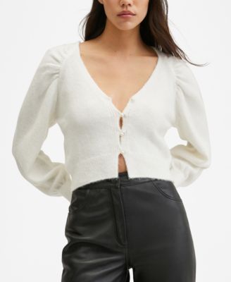 mango cropped cardigan