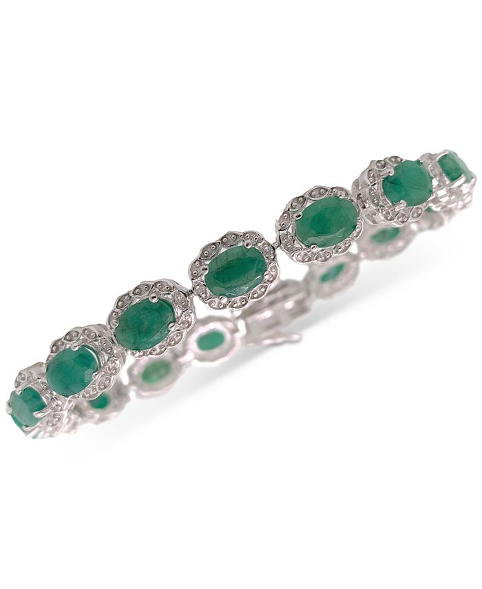 Macy's emerald bracelet hot sale