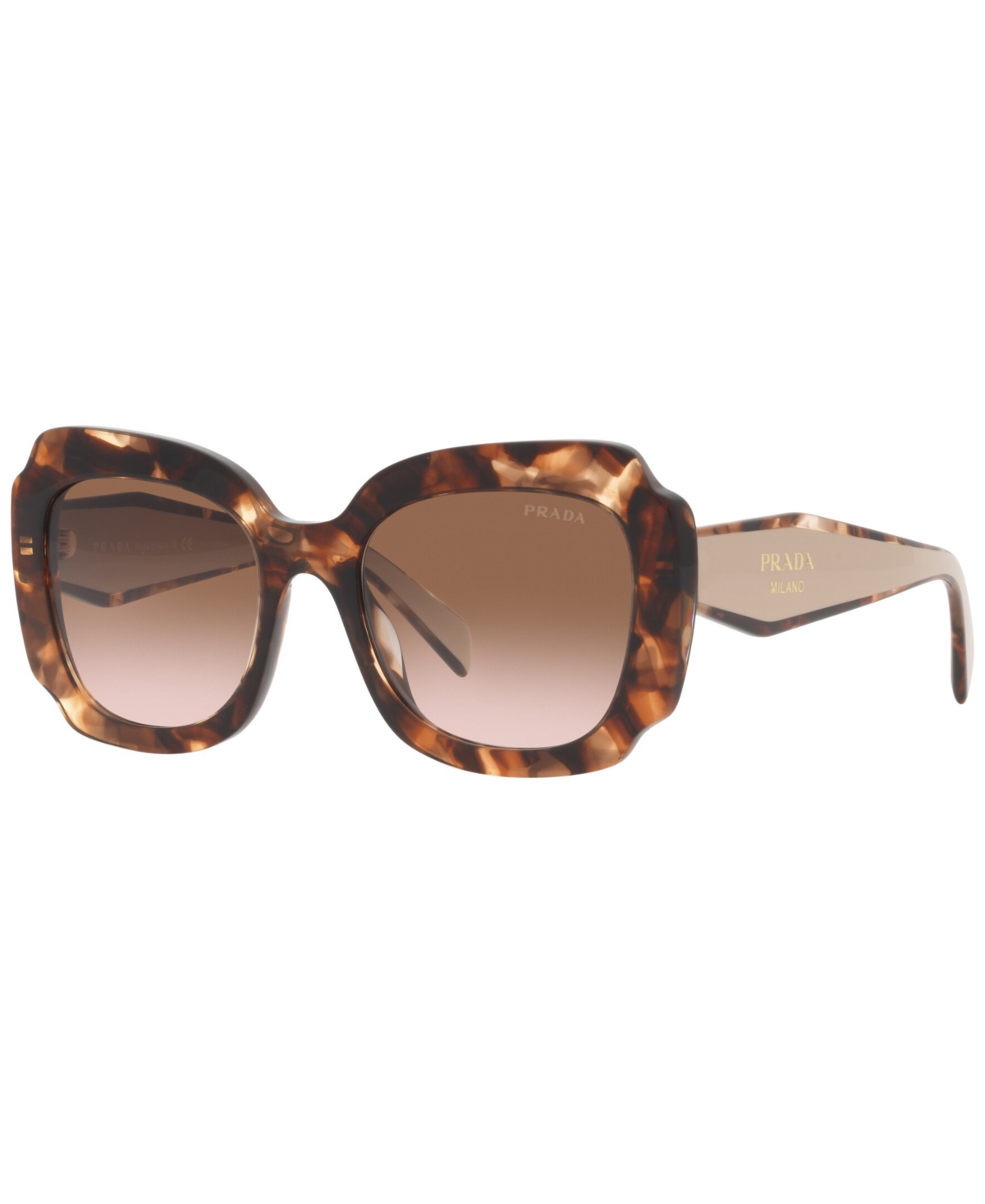 Prada Eyewear Square Frame Sunglasses In Brown