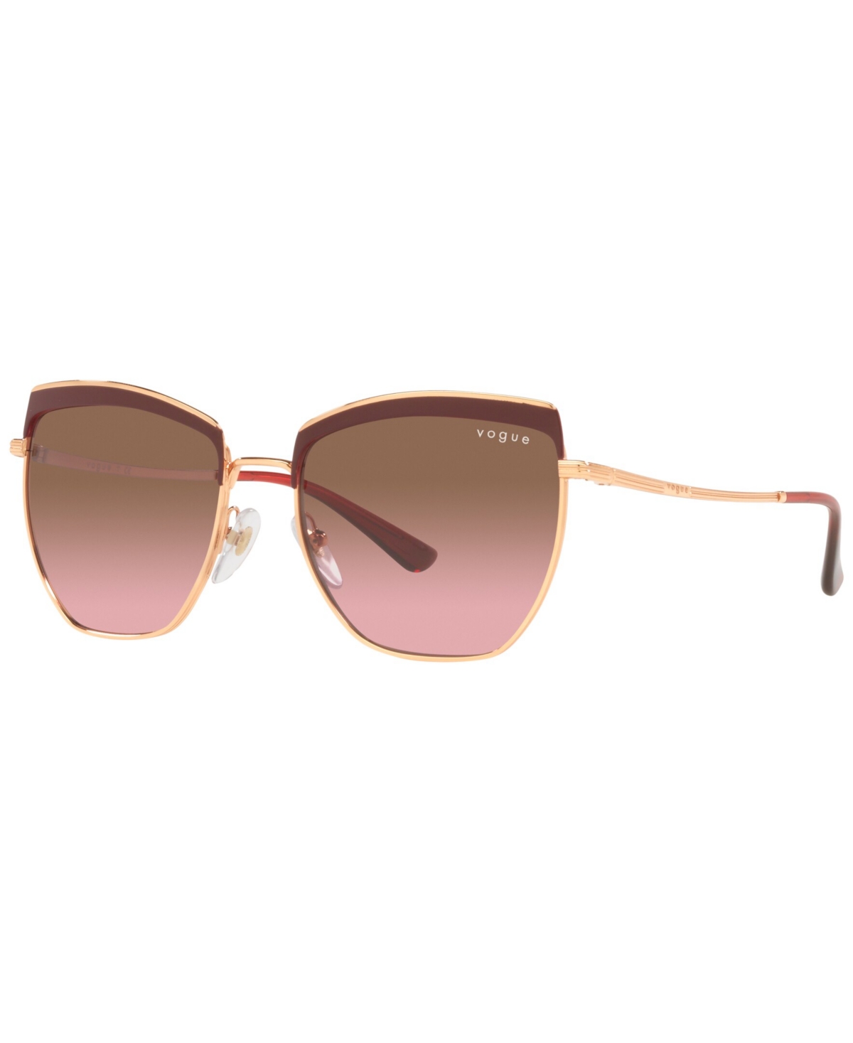 Shop Vogue Eyewear Women's Sunglasses, Vo4234s 54 In Top Bordeaux,rose Gold-tone