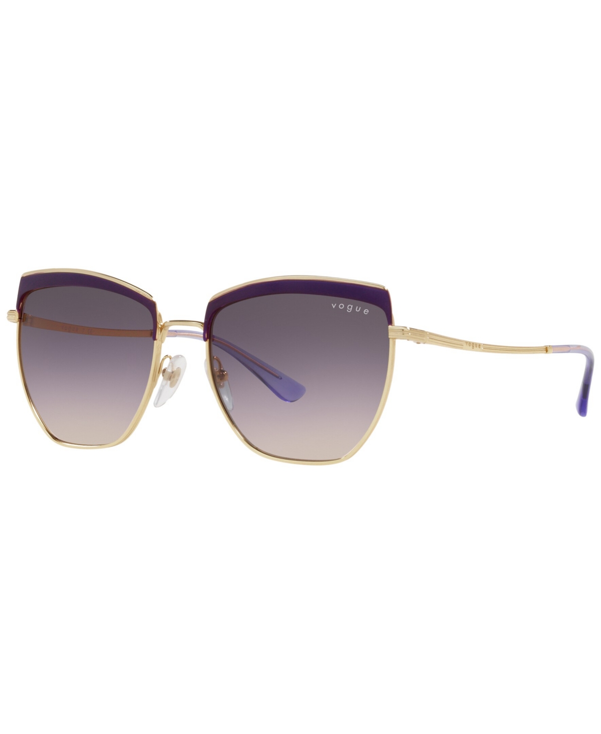 Shop Vogue Eyewear Women's Sunglasses, Vo4234s 54 In Top Violet,gold-tone