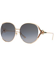 Women's Sunglasses, GG0225S 63