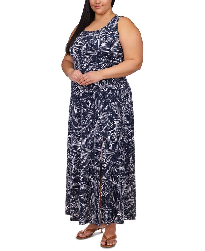 Michael Kors Plus Size Palm-Print Maxi Dress & Reviews - Dresses - Plus  Sizes - Macy's