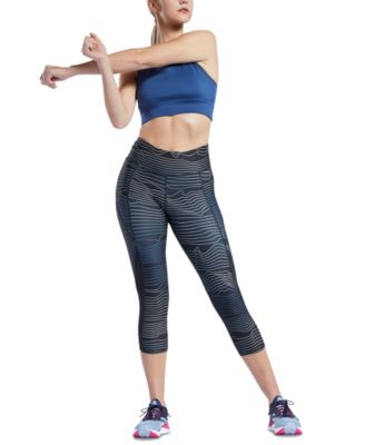 Reebok - Women's Printed Running 7/8 Leggings