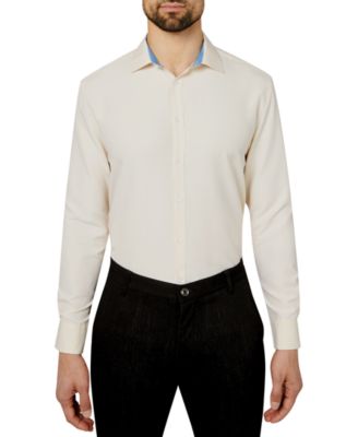 Men's Regular Fit Solid Wrinkle Free Performance Dress Shirt