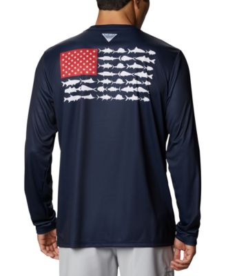 columbia fish flag shirt