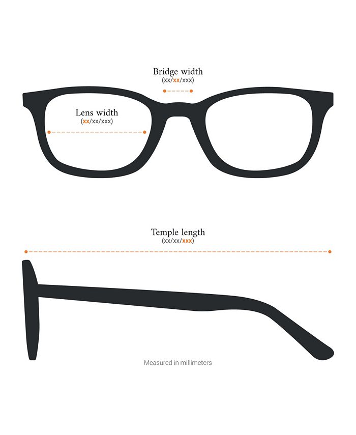Native eyewear size chart sales