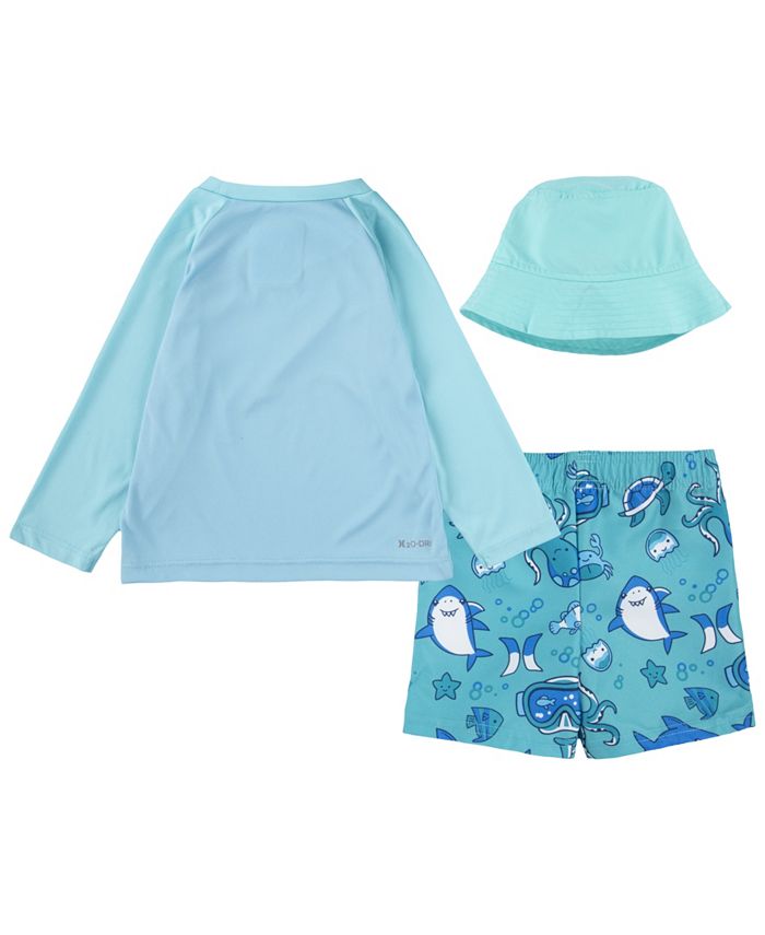 Hurley Baby Boy's Scuba 3Piece Swim Set Macy's