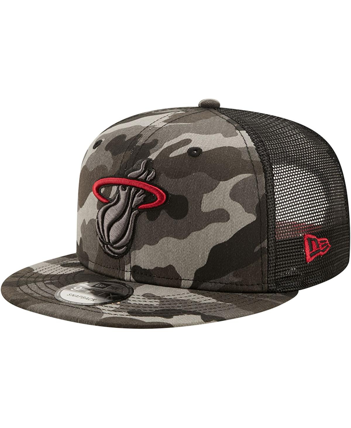 NEW ERA MEN'S NEW ERA CAMO MIAMI HEAT 9FIFTY SNAPBACK HAT