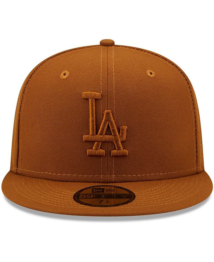 New Era Men's Brown Los Angeles Dodgers Color Pack 59FIFTY Fitted Hat ...