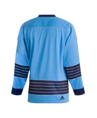 Baby Blue Blank Pittsburgh Penguins Jerseys Adidas Men's Light - Main Image