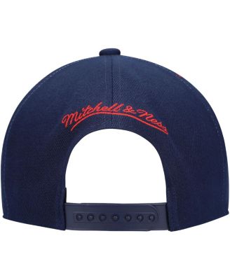 Men's Navy New Jersey Nets Hardwood Classics Earthquake Snapback Hat