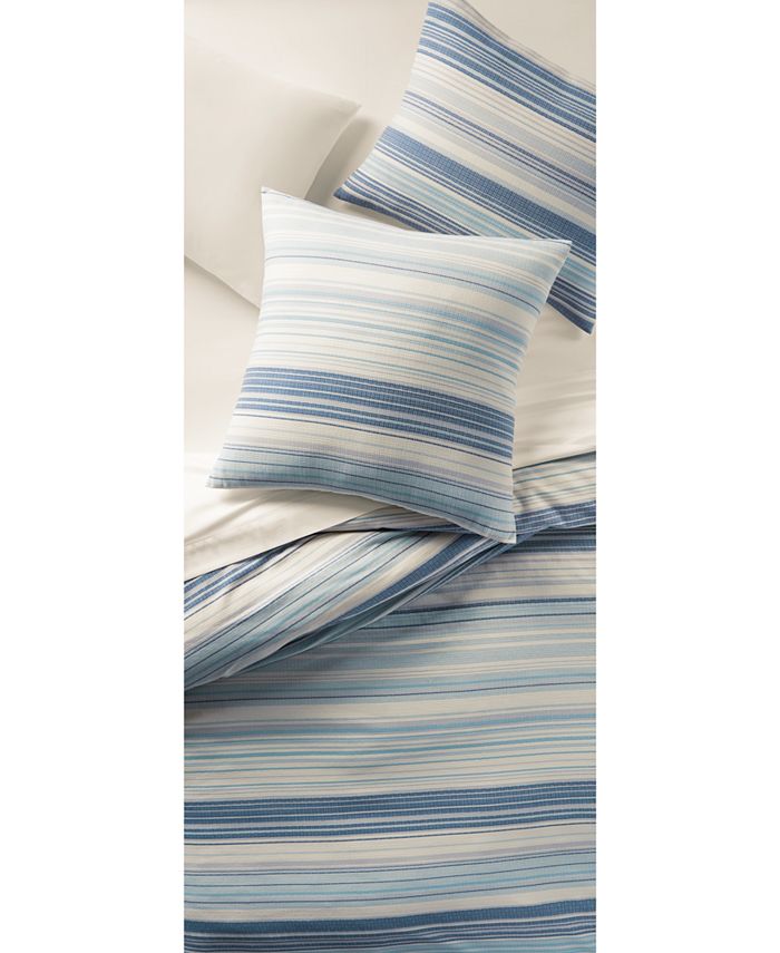 Oake Yarn Dye Stripe Duvet Cover, Full/Queen, Created for Macy's