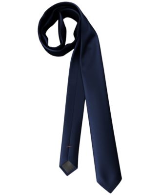Men's Ribbed Silk Skinny Tie