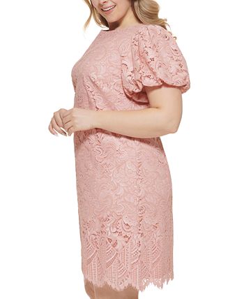 Jessica Howard Plus Size Lace Sheath Dress - Macy's