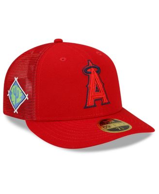 Men's Red Los Angeles Angels 2022 Spring Training Low Profile 59FIFTY ...